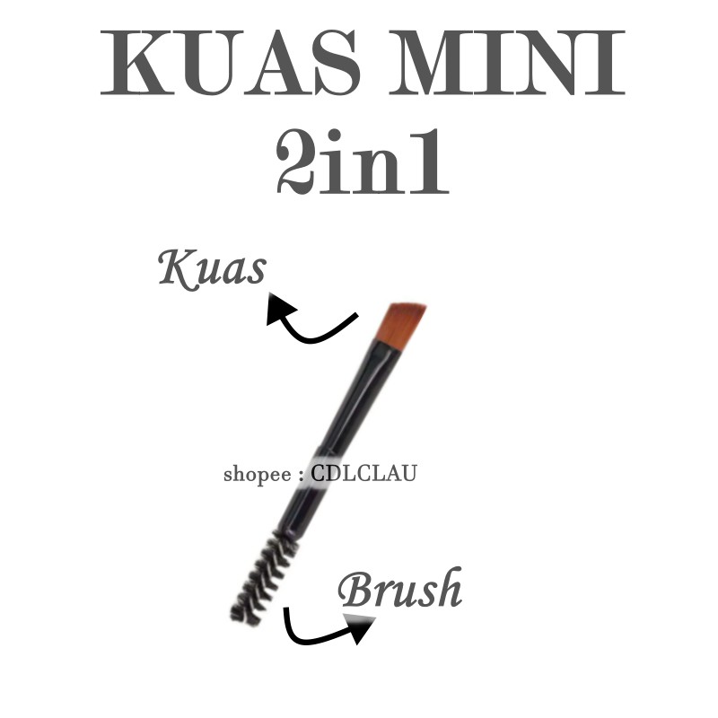 KUAS MINI 2in1 5.5 - EYEBROW BRUSH