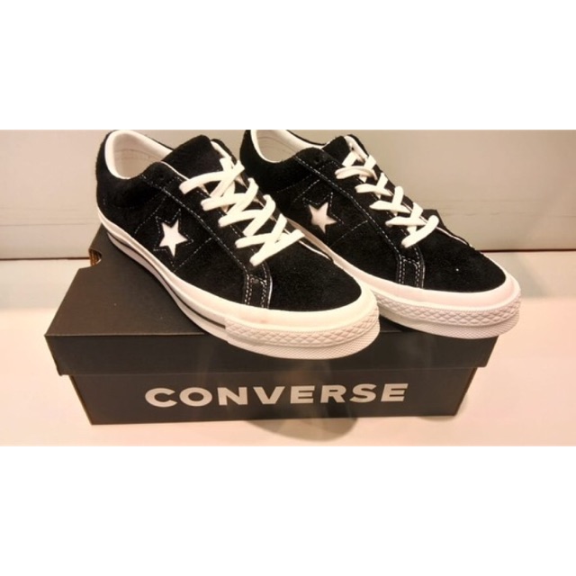 CONVERSE ONE STAR BLACK WHITE