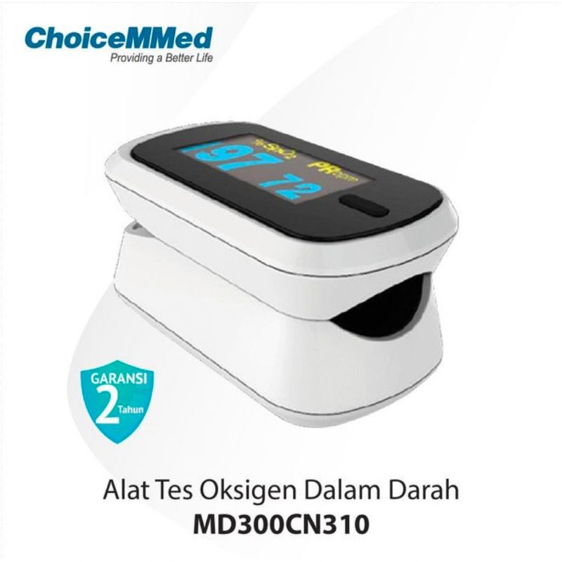 Choicemmed Fingertip Pulse Oximeter MD300CN310 / Original Alat Ukur Kadar Oksigen Dalam Darah