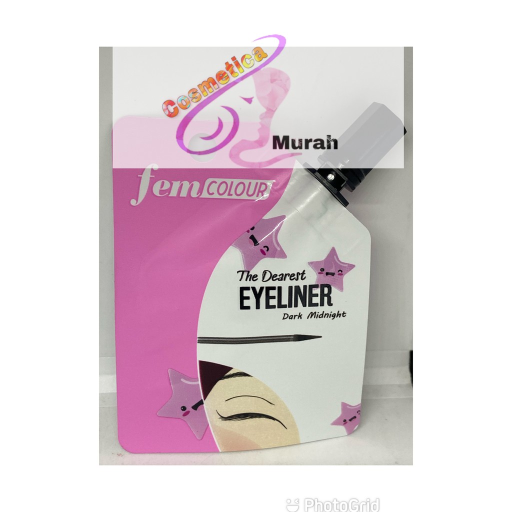 [ sachet ] fem colour eyeliner sachet // femcolour eyeliner black sachet