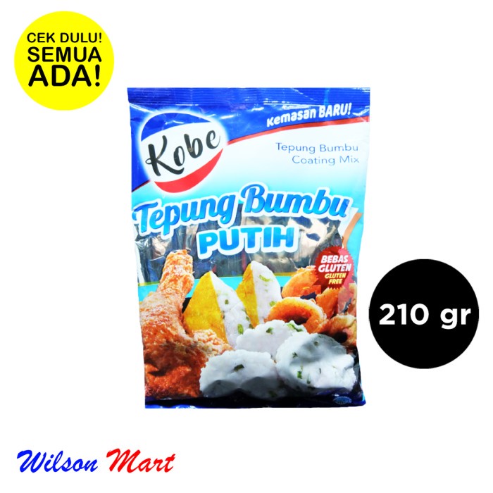 

TERBARU KOBE TEPUNG BUMBU PUTIH 210 GRAM