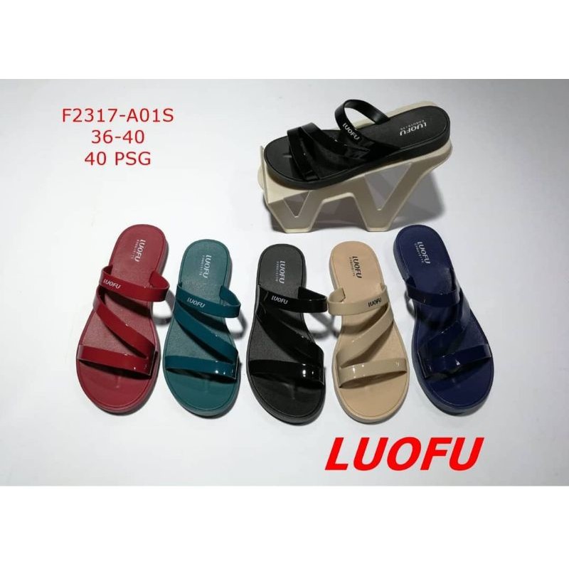 sandal karet jelly wanita loufu sandal wanita karet trendy