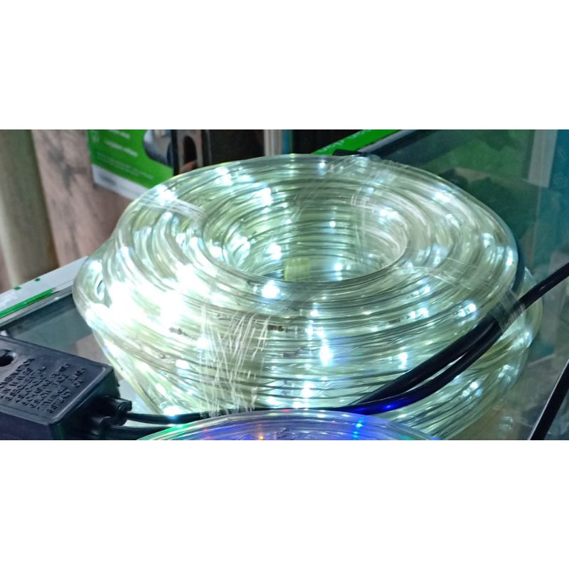 LAMPU SELANG DEKORASI LED 10 MTR PUTIH  / LAMPU HIAS