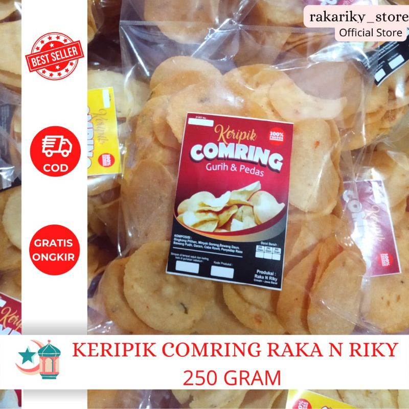 

[250 GR] KERIPIK COMRING RAKA N RIKY PEDAS