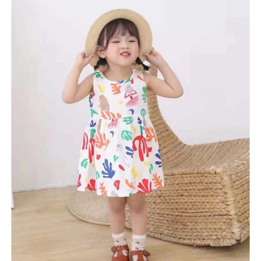 【Happy Baby】0-6Tahun QZ-60 Aress Terusan Santai Anak Perempuan/100% KATUN PREMIUM QUALITY