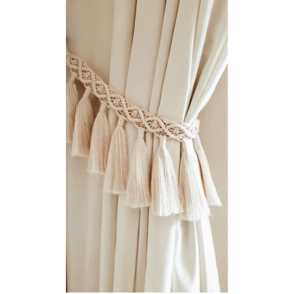 Pengikat tirai gorden | Macrame curtain holder | Macrame tie back
