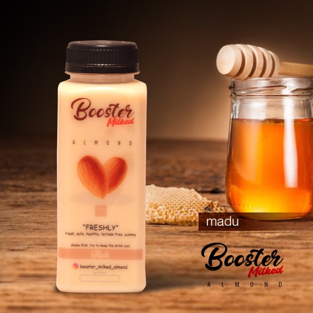 

Booster Milked Almond rasa Madu