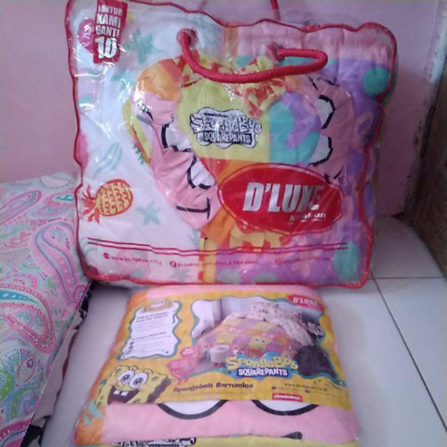 Bedcover + Sprei Rumbai 180x200 / 160 Kintakun Motif Spongebob Brenda Paul Braxley Queen 180 Bc