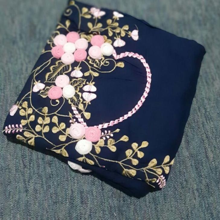 Terbaru.. Mukena lajuran terusan rayon adem tile sulam pita premium adem