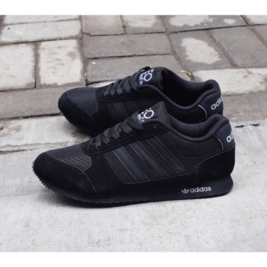 Sepatu adidas neo hotsell city racer full black