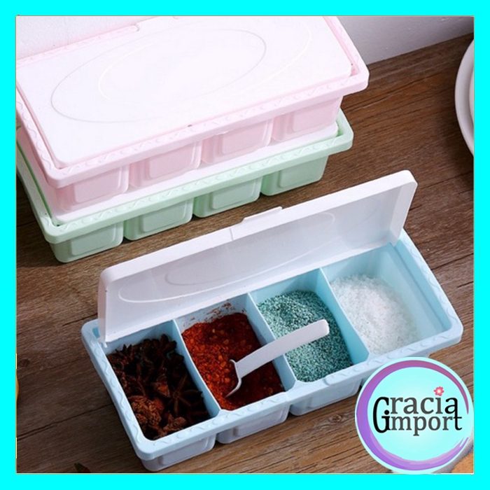 GRACIA KOTAK BUMBU  DAPUR SEASONING STORAGE PERSEGI 