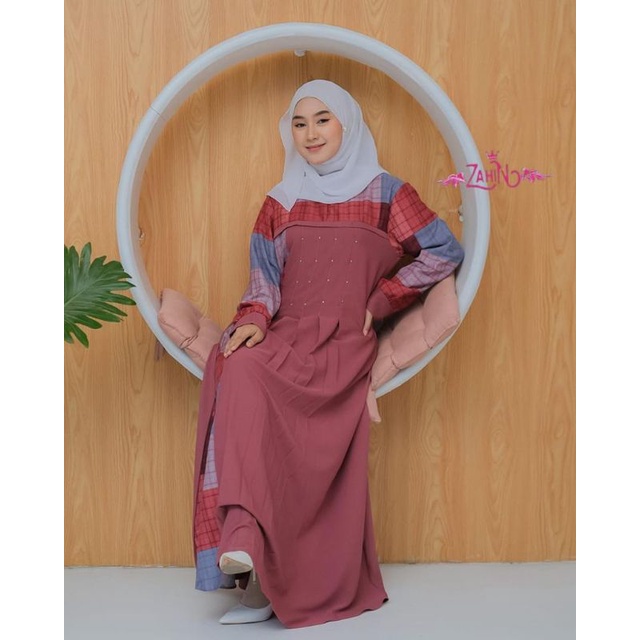 ZAHIN ORI ELIZA DRESS// ELIZA DRESS Series 2// Gamis Two tone //Dress Kondangan // Gamis Bridesmaids