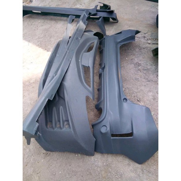 BODYKIT honda jazz gd3 adaptasi mugen rs depan dan samping