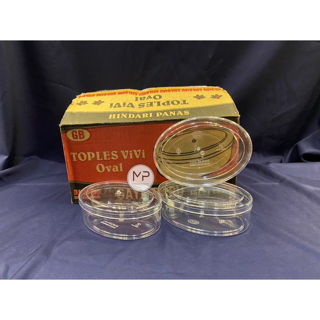 Toples GB Gaya Baru VIVI / Dessert Box Kotak Kue Kering Oval 250gr