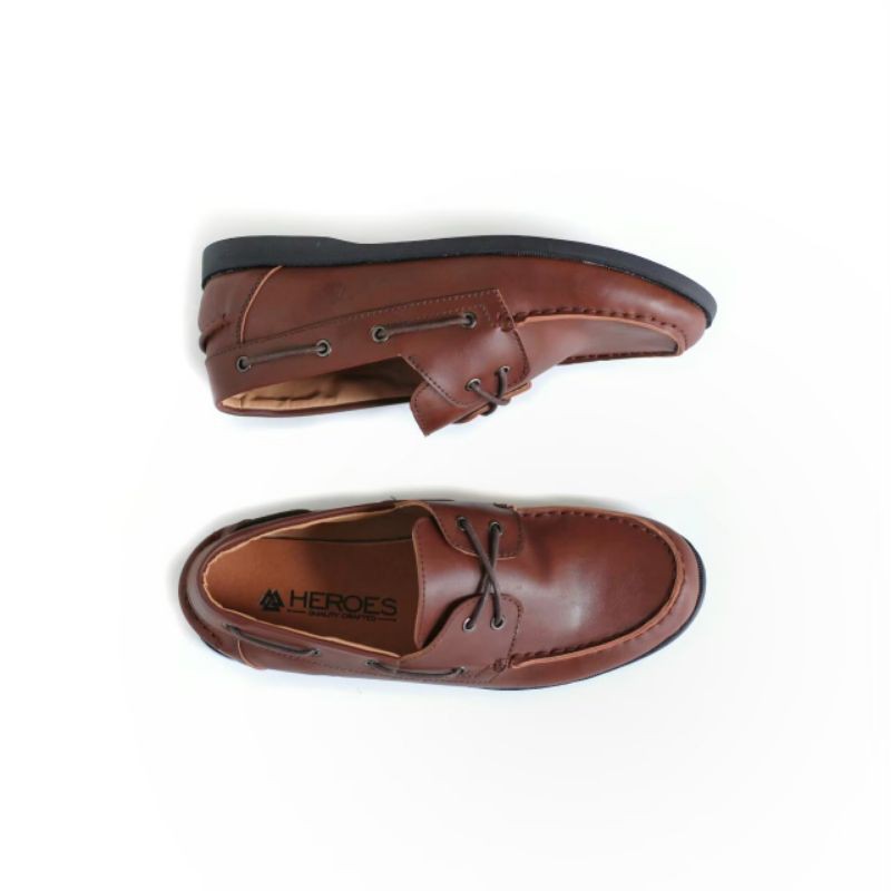 VALIANT BROWN |WOLF x HEROES| Sepatu Formal Vintage Klasik Sporty Pria/Cowok/Men - Derby Zapat