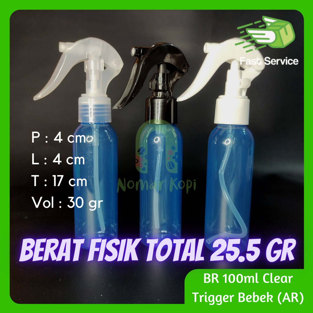 Botol 100ML BR BIRU Mini Trigger Bebek