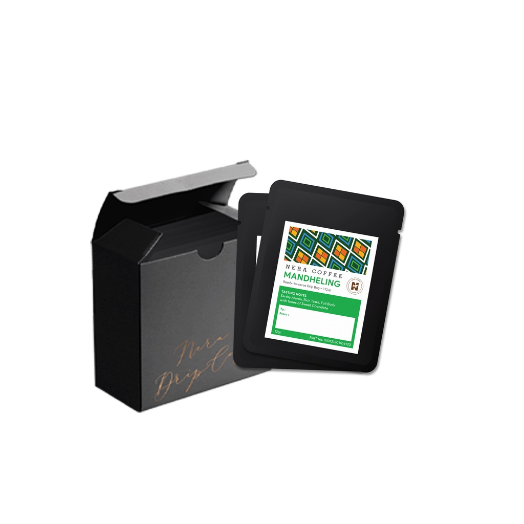 

Nera Coffee Arabica Mandheling organic drip coffee, 6 pcs, ground