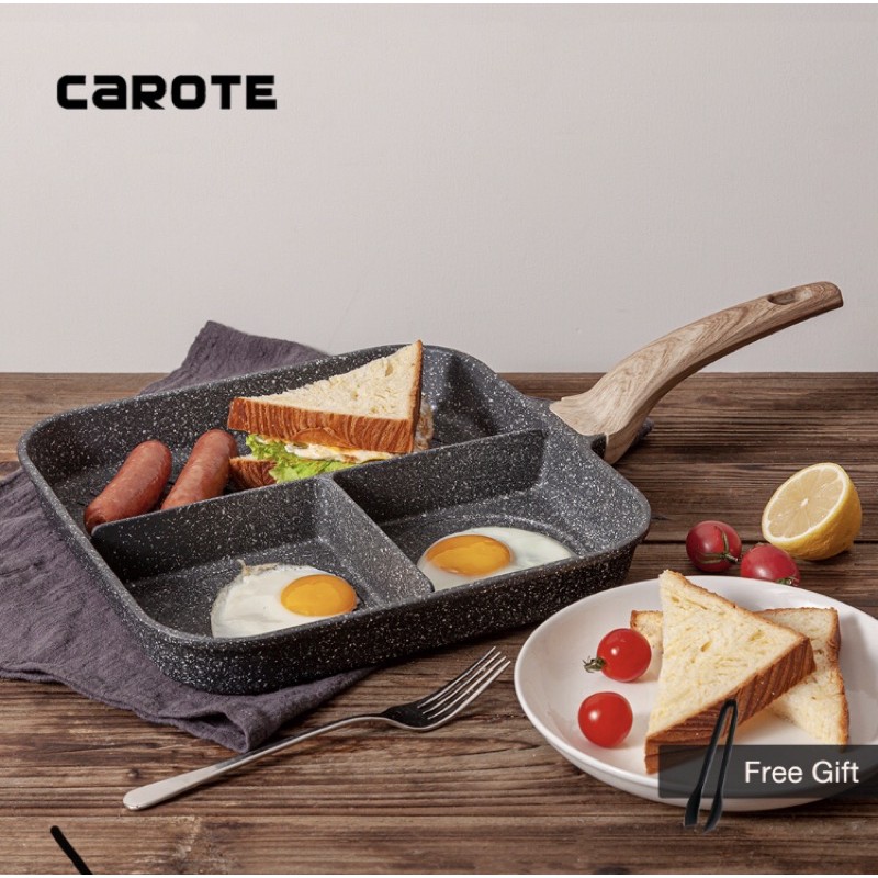 Ready Stock Carote Grill Pan 3in1 Multipan