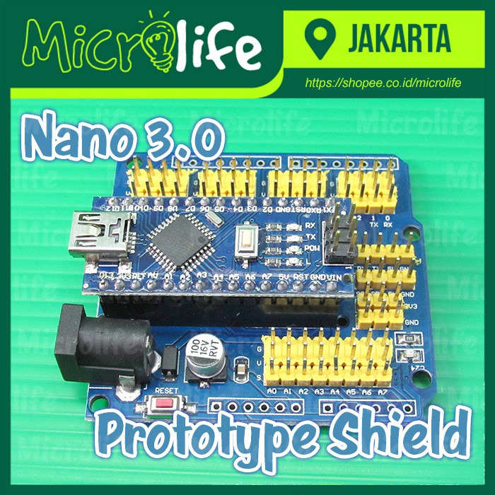 Nano v3.0 Expansion Prototype Shield Breakout Board