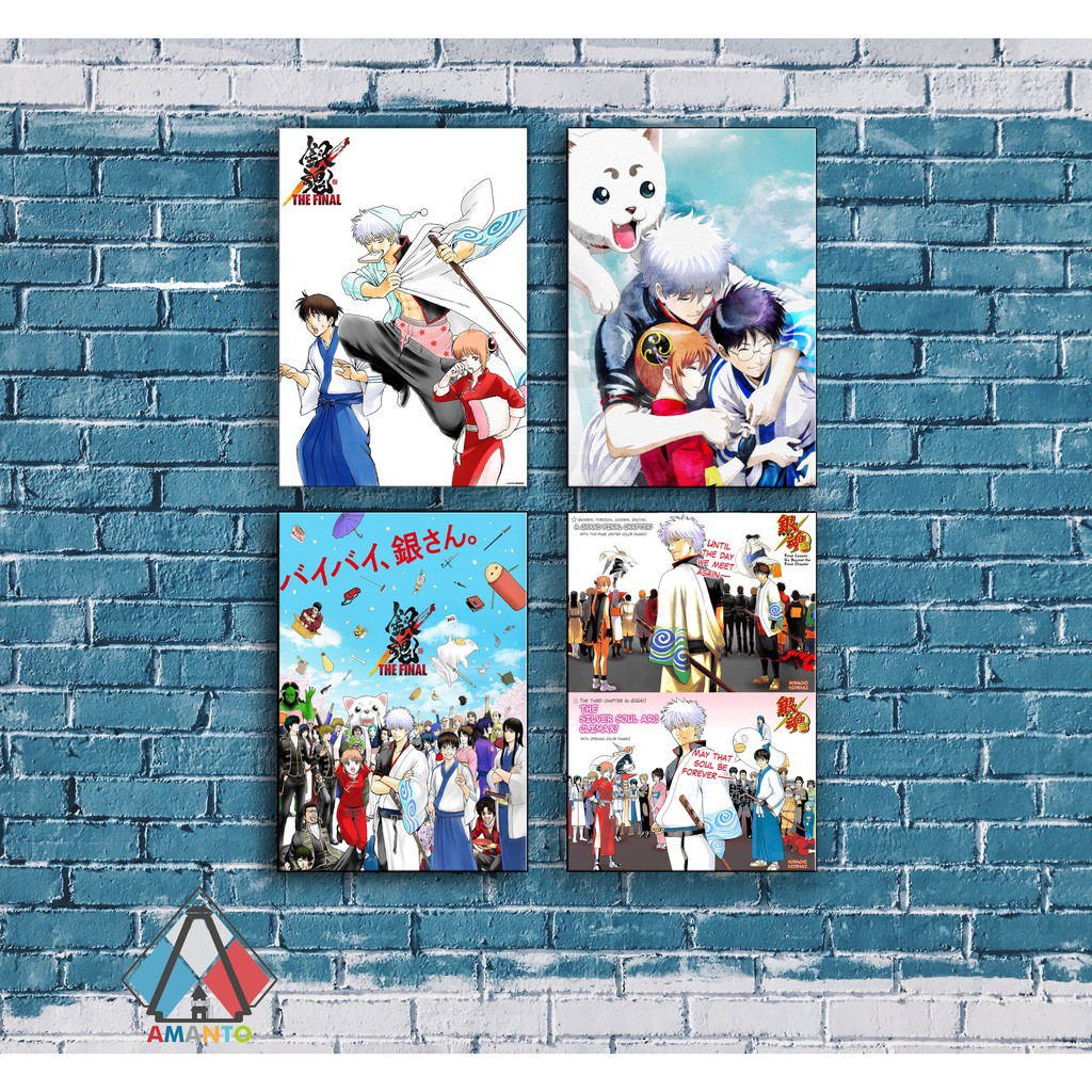 POSTER ANIME GINTAMA THE FINAL HIASAN DINDING ANIME GINTAMA SAYONARA GINTAMA