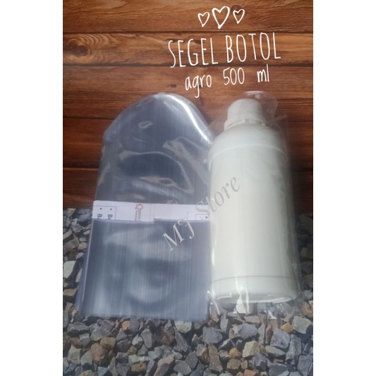 plastik Segel Botol 500 ml bagian atas seal