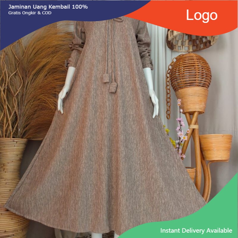 Gamis Elizabeth Lonceng / LYCRA knit