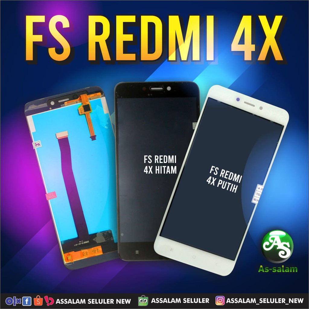 LCD FS Redmi 4x Hitam/Putih