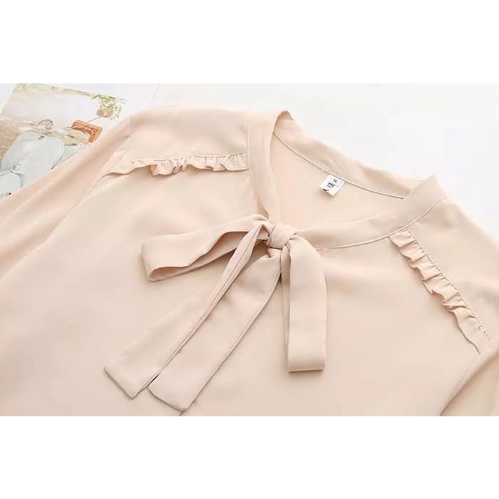 Monic Blouse - Ukuran S M L XL 2XL 3XL 5L - Baju Wanita Korea Jumbo - Atasan Wanita Big Size - Atasan Wanita Jumbo - Over Size