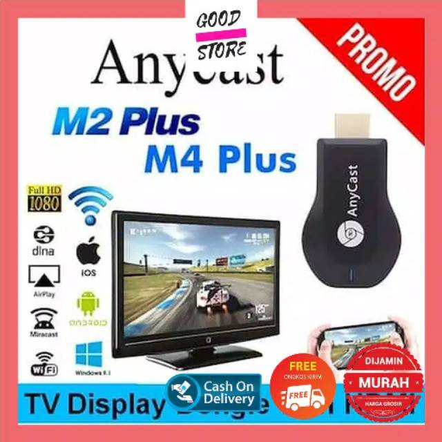 Anycast M4 plus HDMI / MiraScreen G4 AnyCast Dongle USB Wireless HDMI Dongle Wifi Reciever Wireless HDMI Dongle Anycast