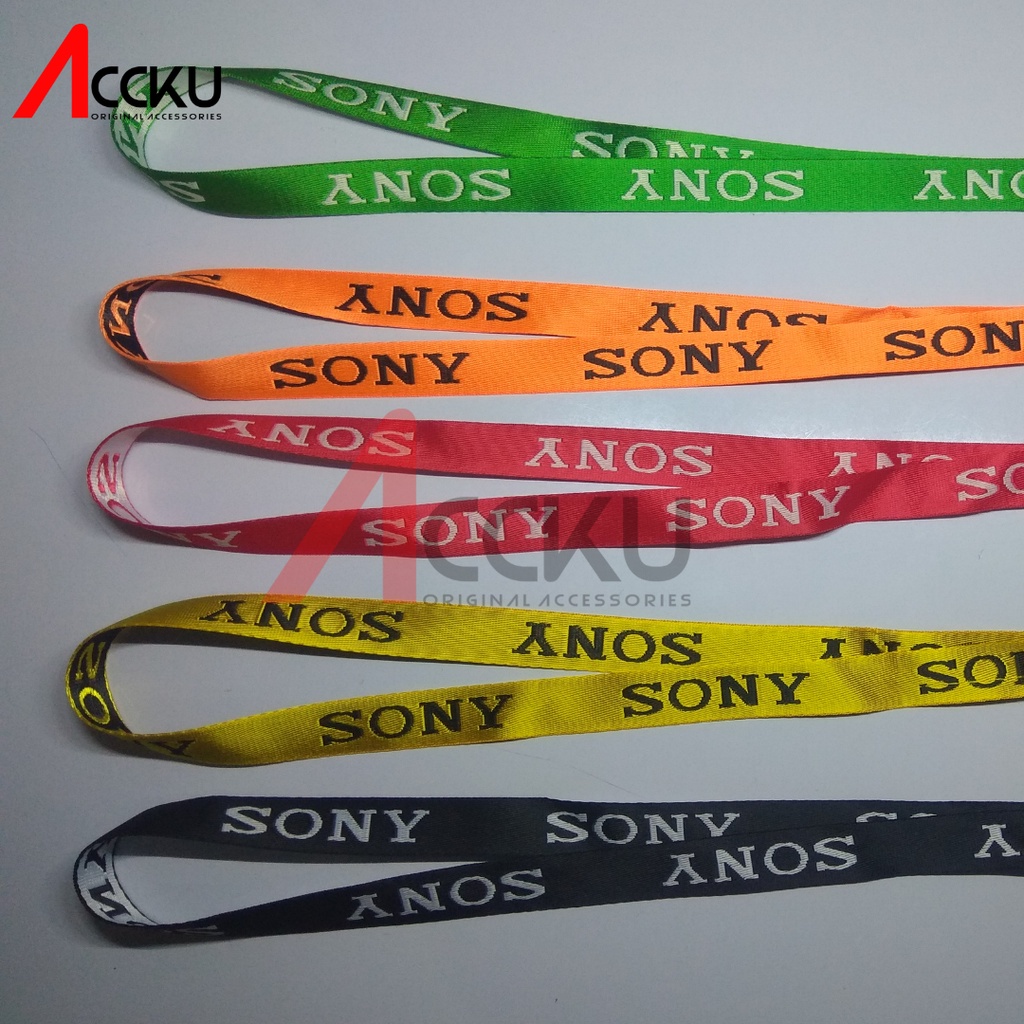 [ SONY] Tali / Tali Gantungan Handphone Tali Lanyard Handphone Gantungan HP Sony Tali Handphone Tali Gantungan Kunci Tali Gantungan Kartu Bisa Gantung di Leher Tali Hp Model Kalung Tali Gantungan Lanyard Wrist Finger Hand Shoulder Strap Tali Gantungan