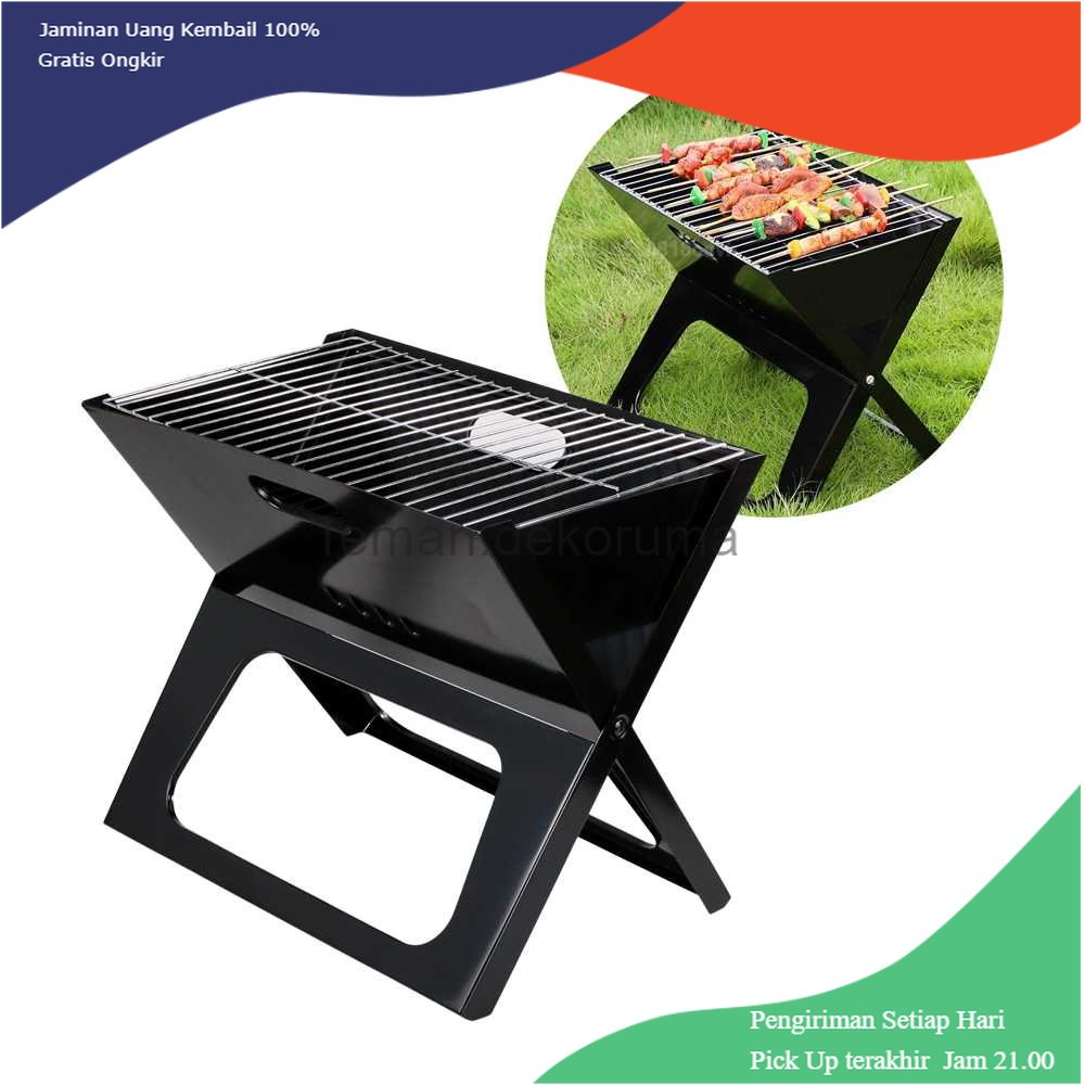 TD - DPR X-Shaped Alat Panggang Arang BBQ Lipat Outdoor Grill Stove - ZM-1007S