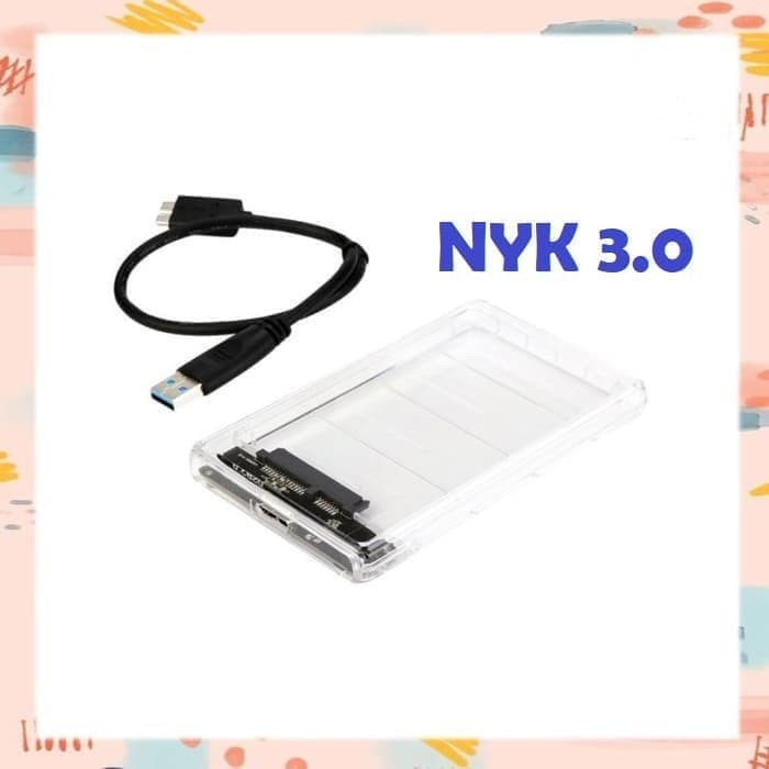 CASING HDD 2,5 EXT NYK TRANSPARANT USB 3.0