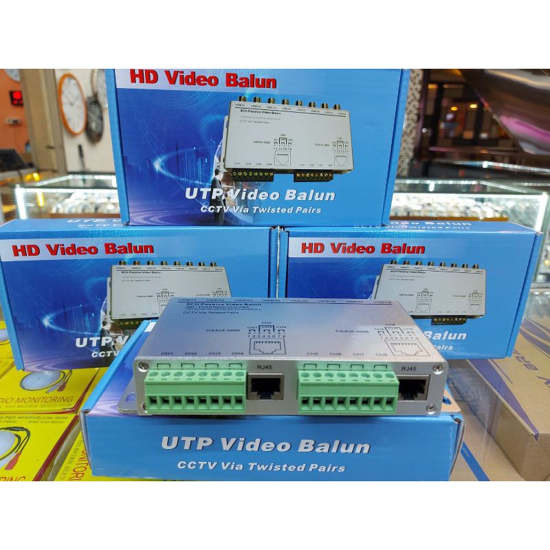 Video Balun 8CH Passive analog hd tvi cvi