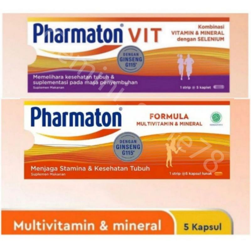Pharmaton Vitamin Pharmaton Vit 5S Multivitamin Selenium Suplemen Pharmaton Formula Masa Penyembuhan