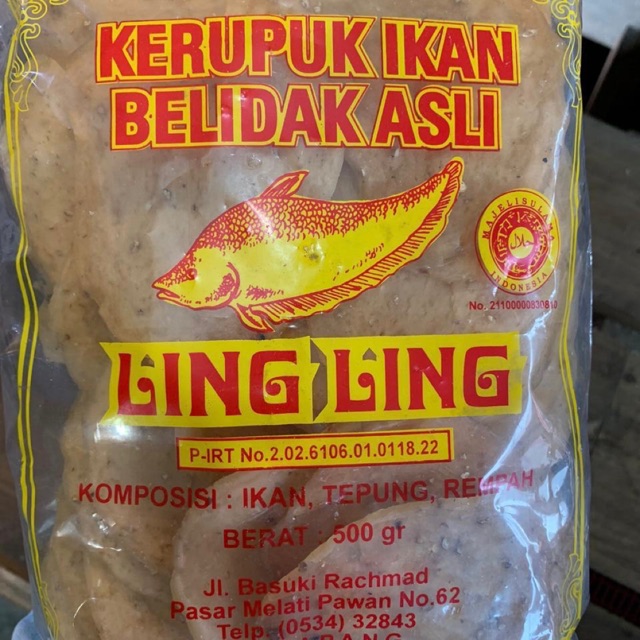 

Kerupuk ikan ling ling 500gr