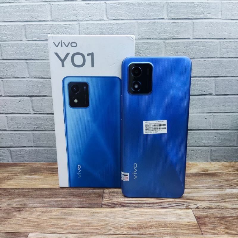 Vivo Y01 Ram 2GB Internal 32GB 2/32GB Hp Second Seken Bekas Bergaransi