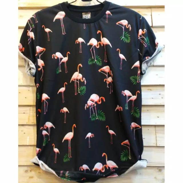 Baju Kaos Printing 3D Bangkok Thailand Bird Burung Fullprint Full Print Spoon Import Impor Distro