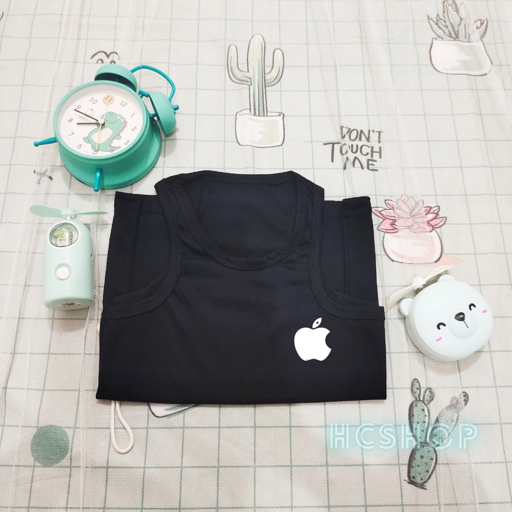 Baju Singlet Logo Apple Anak usia 2-16 Tahun kaos Singlet Anak Unisex Anak Dalaman Anak Tanktop Ank cowo cewe