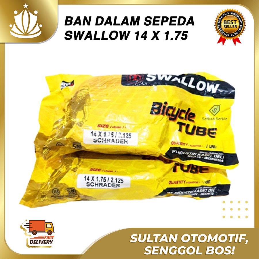 Swallow Ban Dalam Sepeda Anak 14 x 1.75 2.125