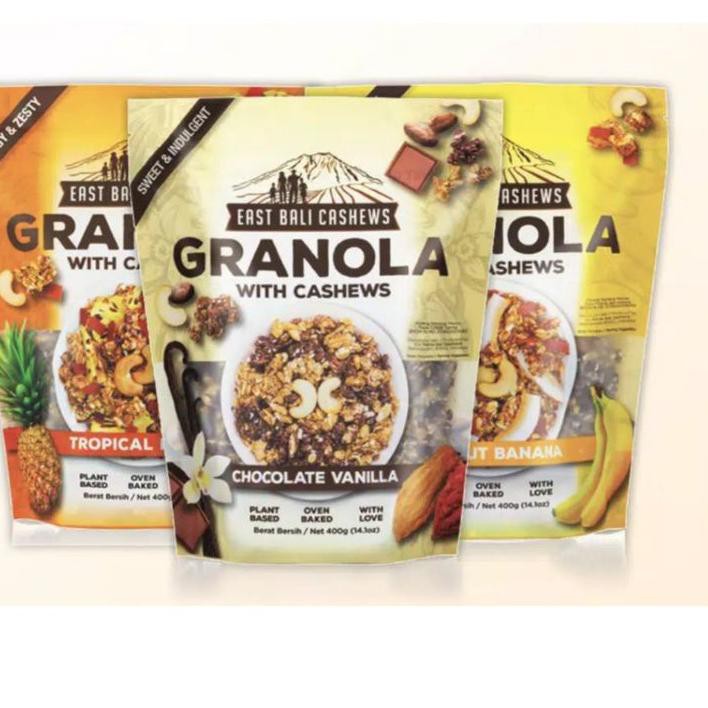 

TOP PRODUK East Bali Cashews Granola With Cashews 400 gr^