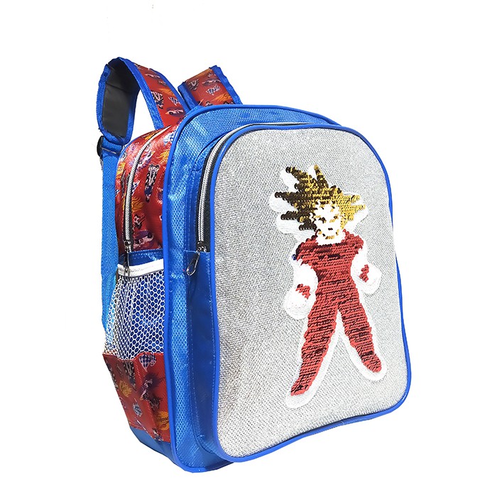 Tas Ransel Anak Sekolah Sequin Dragon ball - Ransel Sekolah TK/Paud Karaker Dragon Ball Usap