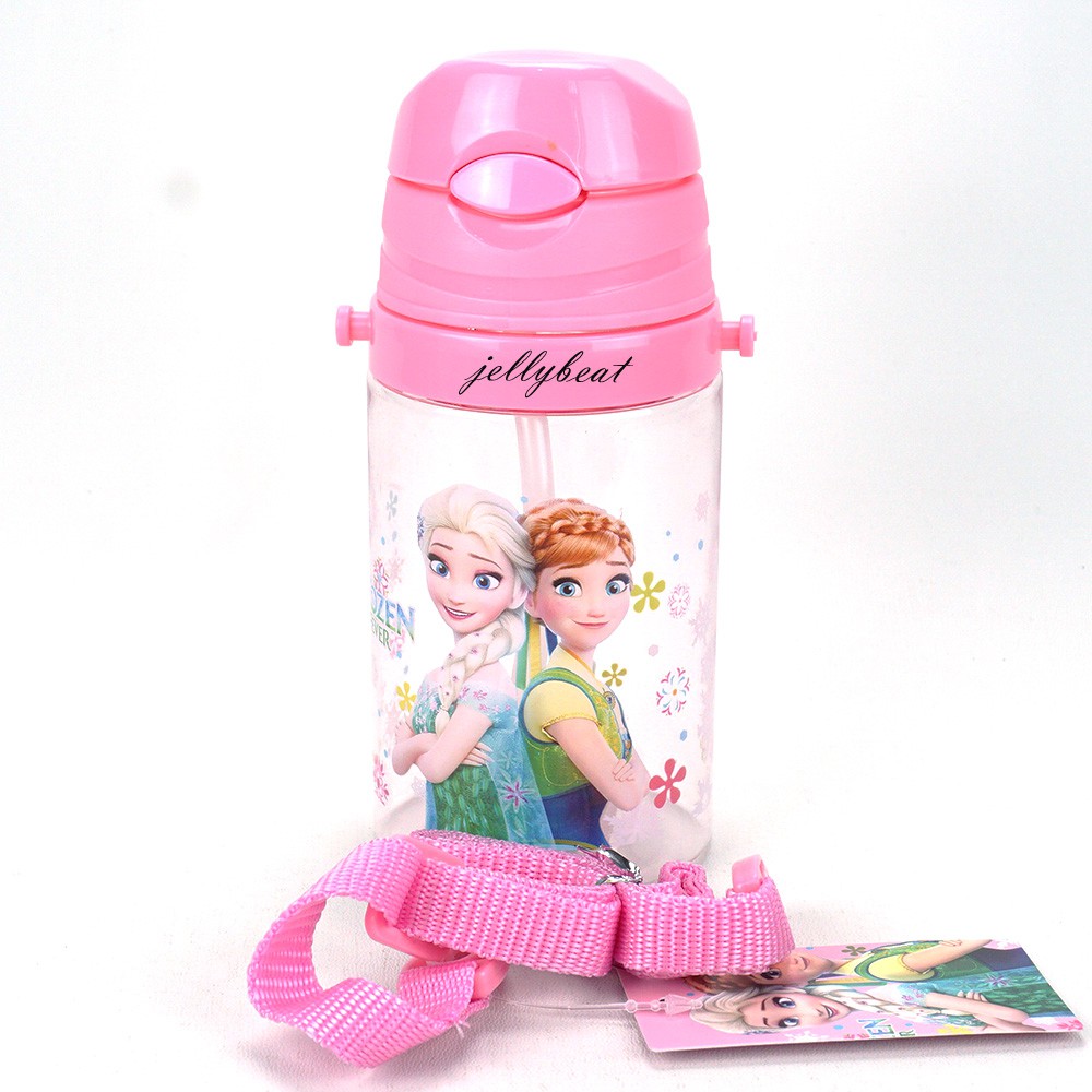 (X-3657) Botol Minum Anak350 ml Karakter BPA Free Tombol Sedotan