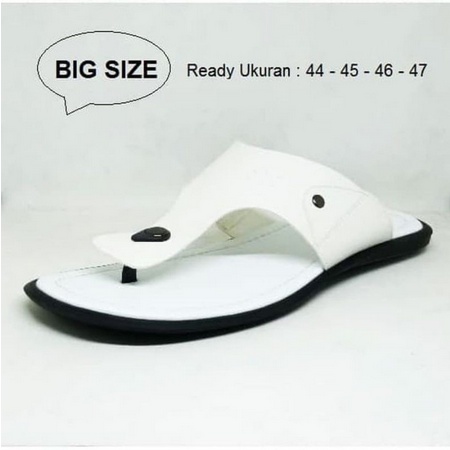 Sandal kulit BIG SIZE sandal jepit ukuran  jumbo / sandal santai pria ukuraan 44 45 46 47