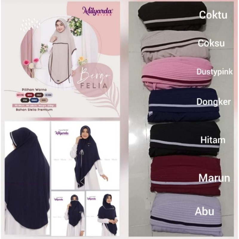 Hijab cadar masker felia syari
