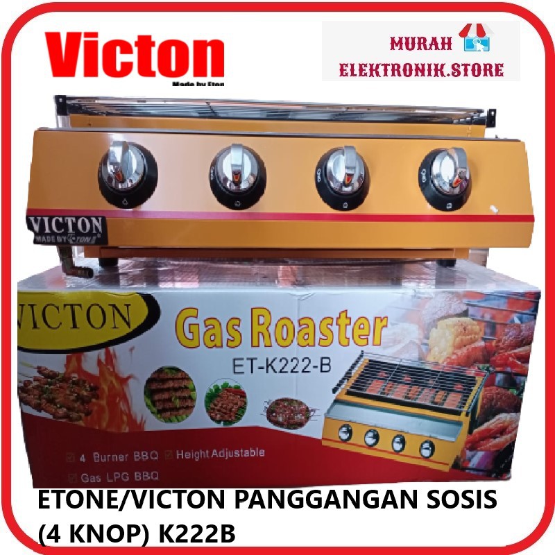 ALAT PEMANGGANG GETRA ETK222/ ETK-222 / ET-K222 [BURNER BBQ / 4 TUNGKU] (GARANSI RESMI)