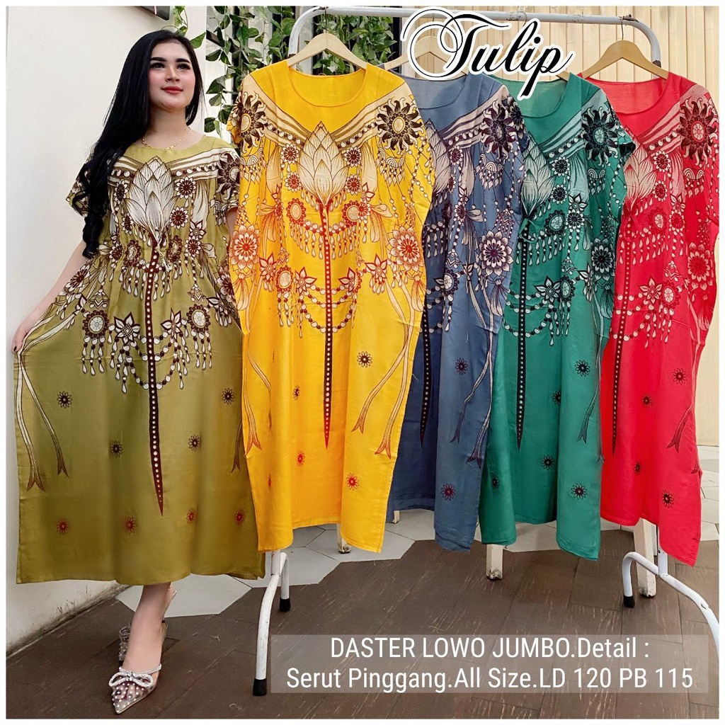 Daster Lowo Jumbo LD 120 I Daster Lowo BU TEJO CITRA Non Busui Rayon Premium Adem Murah