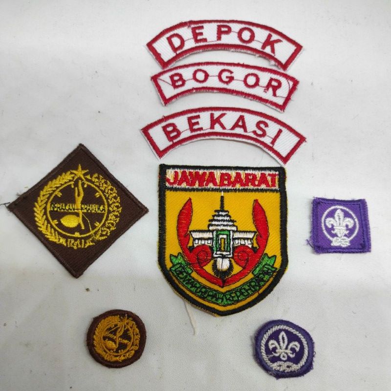 satu set logo atribut PRAMUKA JAWA BARAT