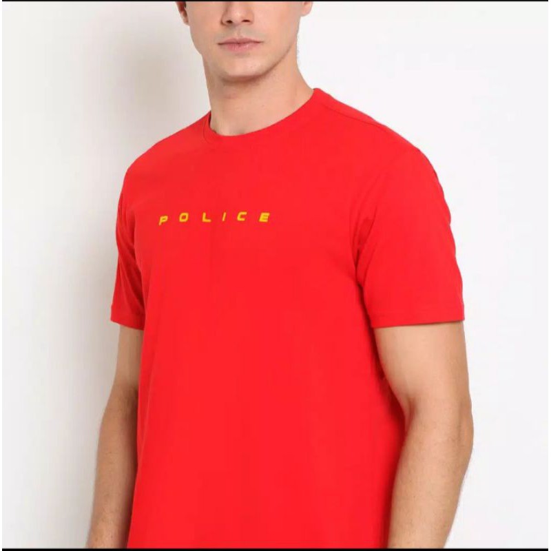 KAOS POLICE DENIM / KAOS POLICE LENGAN PENDEK / KAOS PRIA MURAH ORI