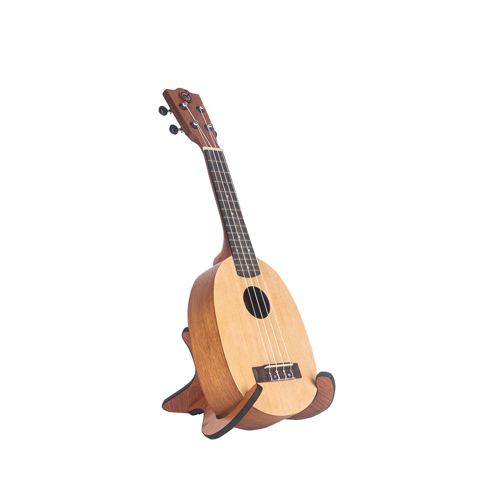 Ukulele Soprano Pineapple Mandalika Natural UKF-21NT Free Softcase, Senar Cadangan, Pick, Sertifikat