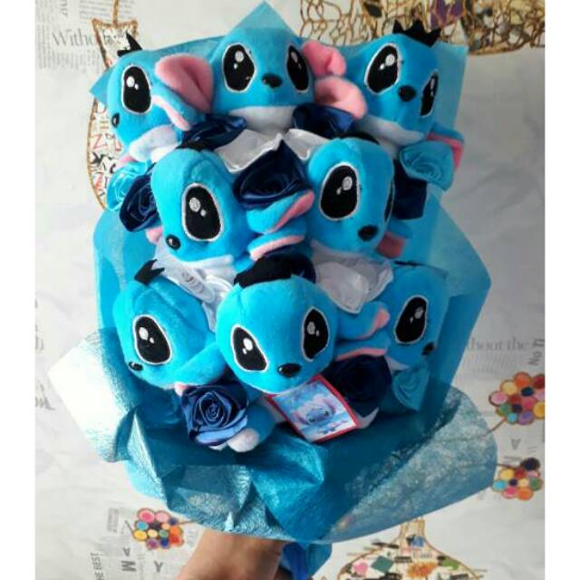 KADO HADIAH WISUDA  BUKET BUNGA 7 pcs BONEKA HAND BOUQUET 